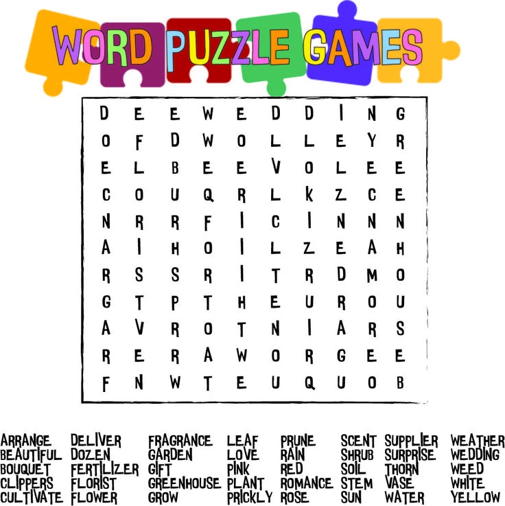 Free Printable Giant Large Print Word Search - Free Printable Puzzle